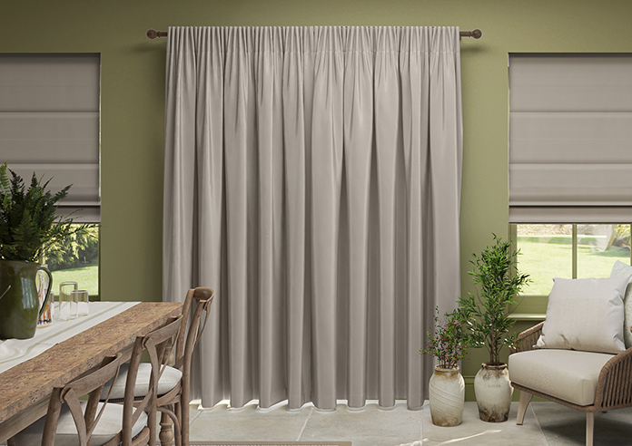 Akoya Faux Silk, Lustre Tarnished Grey - Made to Measure Curtain - Image 7